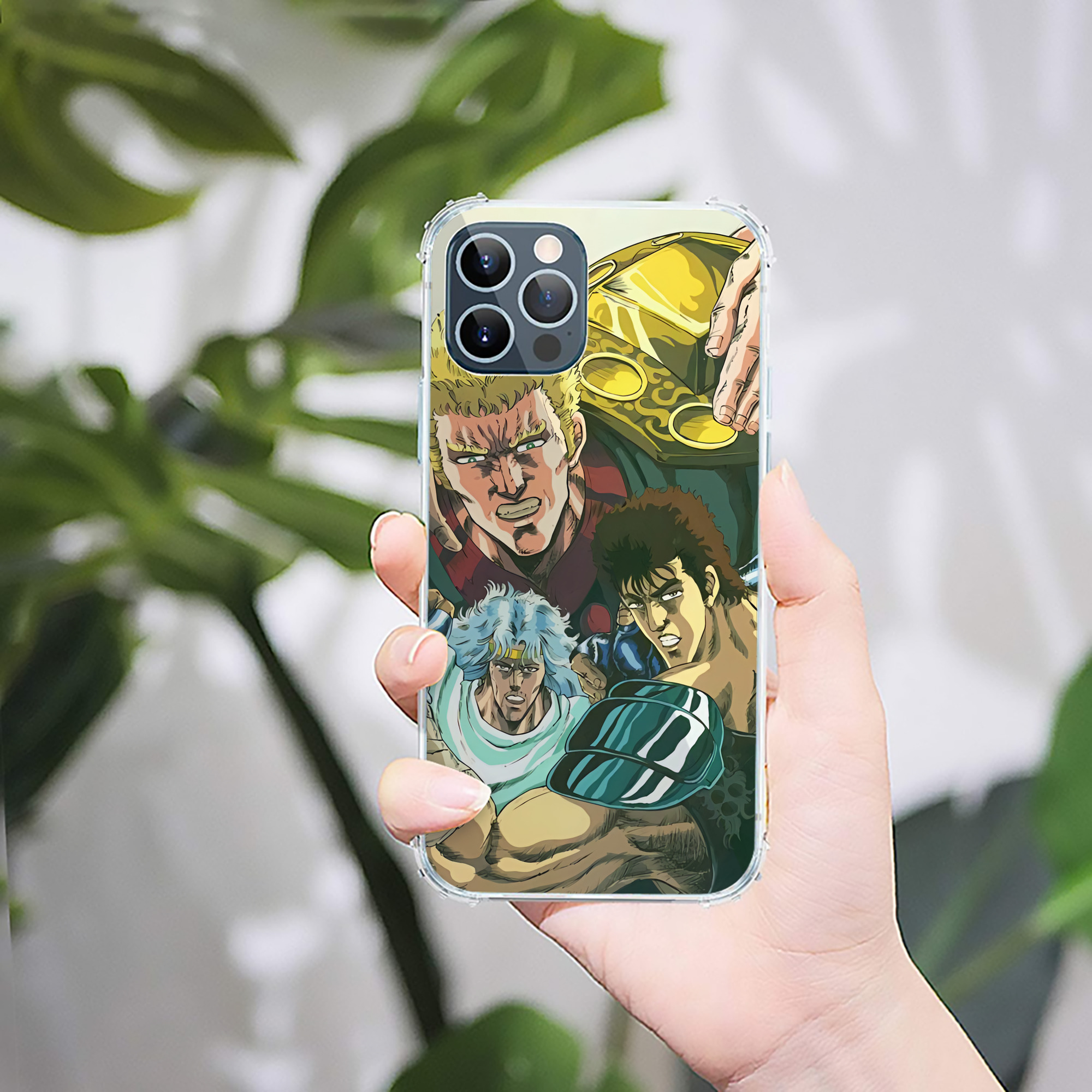 （画像用） 北斗の拳 Fist of the North Star 【iPhone 12シリーズ対応】透明スマホケース（クリアソフトケース）